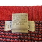 Vintage IVY Abstract Rose Pattern Knit Sweater V Photo 6