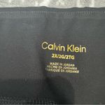 Calvin Klein NWT Size Faux-Leather Front Leggings Compression Stretch Black 2X Photo 6