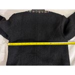 AQUA Tweed Jacket Black Career Button Front Blazer Cropped XS Photo 6