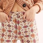 Free People Wild Child Printed Aztec High Waist Rise Skinny Jeans 27 X 28 NWT Photo 1