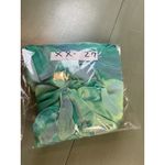 Entro  Green Blue Abstract Print Shirt Dress Collared 3/4 Sleeve Womens Photo 10