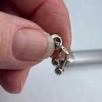 Boutique Sterling silver half bar etched bolero clasp bracelet Photo 5