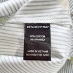 Lumière New  Floral Striped One Shoulder Long Sleeve Shirt Grey Multi Photo 14