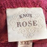 Knox Rose  Burgundy Maroon Sleeveless Waterfall Blouse Size XXL Photo 1