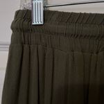 Earthbound Chic Olive Green Maxi Skirt with Drawstring Waist Photo 2