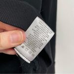 Carolina belle  Black Crew Neck Sweater w/ White Contrast Cuffs Womens XS Preppy Photo 3