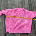 SO Hot pink cable knit mock neck sweater Photo 1