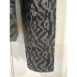 Susan Bristol Black Gray Abstract Pattern Button Jacket Women's M wool blend Photo 2