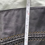 Pamela McCoy Black Leather Jacket with Eyelet Accents Size‎ Medium EUC Photo 6