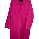 Jones New York Trench Coat in Dark Pink Size Medium Petite Photo 0