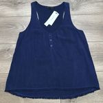 Maven West  Peplum Navy Blue Tank Size‎ XS Photo 1