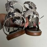 Frye - Blair Slide Ghillie Gladiator Sandal Snake-Embossed Italian Leather Strap Photo 5