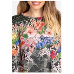 Johnny Was Lindana Favorite Long Sleeve Shirt Medium Multicolor Stretch Floral Photo 3
