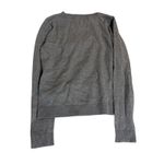 NWOT Milly Minis 10 Girl Sweater Long Sleeve Top Shirt Blouse Gray Mesh Stripe Photo 3