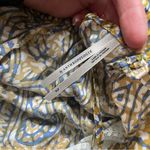 Anthropologie Yellow Lace Trim Cut Out Lingerie Satin Slip Mini Dress XL Photo 7