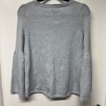 American Eagle Womens Light Blue Cut Out Bell Sleeve V Neck Sweater Size Small Photo 1