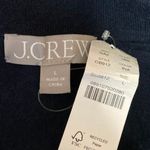 NEW J.Crew Women's Blue Featherweight Cashmere Long Sleeve Crop Polo Shirt Top L Size L Photo 2