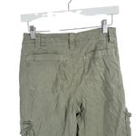 American Eagle Super High Rise Baggy Wide Leg Cargo Pants Green Y2K Womens 2 Photo 6