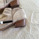 Clarks  Ankle Boots Womens Sz 10M Beige Suede Spye Hale Side Zip‎ Leather Bootie Photo 5