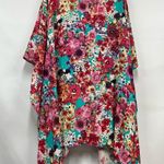 Umgee S/M cottagecore Floral Boho Kimono Beach Swim Cover-Up FLAWED oversized Photo 3
