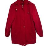London Fog Vintage Limited Edition Red Hooded Jacket Coat Medium Photo 0