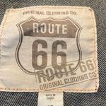 Route 66 DISTRESSED Jean Jacket Copper Logo Buttons Elbow Patch Medium Wash. SM Photo 12