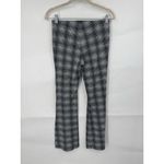 Anthropologie Maeve Plaid Flare Pull On Pants Women XS Grey Retro Y2K Western Photo 2