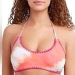 BCBGeneration BCBG Swim Top Women's Coral Tie Dye Reversible Tie Bralette XL NEW Photo 0