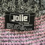 Vintage 80s Jolie Flamingo Pink Grey White Sweater Vest M Size M Photo 8