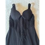 $228 The‎ Heiress Beverly Hills Crochet Panel Mini Dress Size Small Black Photo 2