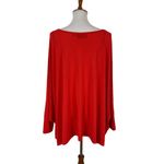 P Luca Milano Red Oversized Dolman Top Large XL Slouchy Comfy Stylish Photo 3