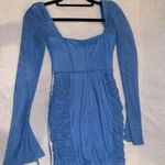 Oh Polly Long Sleeve Ruched Mini Dress Photo 4