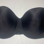 Maidenform  Strapless Bra 40D Satin Underwire Molded Cup Side Boned Black 05032 Photo 1