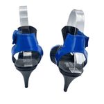 Coach and Four Blue Ankle Velcro Strap Patent Shoes Size 8 Blue Photo 3