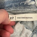 PacSun  size 27 high rise festival denim jean shorts are new with tag Photo 4
