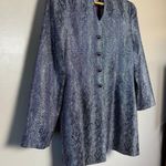 SALE! Purple Club France Snakeskin Long Dressy Jacket Size 8 EUC Photo 2