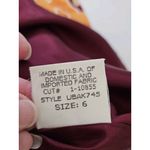 David Meister NWT Silk Floral Sheath Dress V-neck Sz 6 Made In The USA Photo 8