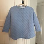 Tuckernuck  Tnuck Sport Hydrangea Blue Quilted Crewneck Pullover Photo 1