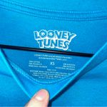 Looney Tunes Blue Long Sleeve Shirt Vintage 90s Size XS Photo 2