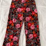 Spirit Halloween Red And Pink Floral Print Hippie Leggings Photo 3