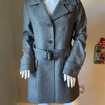 Banana Republic Gray Women's Belted Coat Photo 0