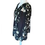 A pea in the pod  Floral Maternity Blouse Black Cream Whimsigoth Womens Medium Photo 4
