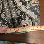 Topshop Paisley Kimono Size 6 Boho Open Front Oversized Gray Black Dressy Silky Photo 11