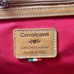 CAVALCANTI Italian Designer Leather Satchel Shoulder Bag Brown Luxury Timeless Photo 11