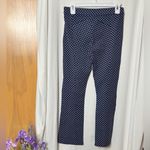 Tory Burch Sport Navy and White Patterned Flare Pants Size Small Petite Blue Photo 3
