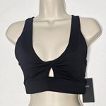 Fabletics Oasis Twist Medium Impact Sports Bra / Black / Size M Photo 0