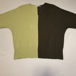 Madison Hudson Sweater Green Color Block Dolman Long Sleeve V Neck M Womens #‎ Size M Photo 4