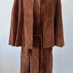 VTG Suede Dress and Cape by Lilli Ann San Francisco, Sz: 6 Photo 0