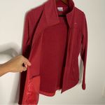Columbia  Canyon Point women Fleece Full Zip sweater Jacket maroon red size M Photo 6