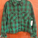 Les Soeurs NWT Le‎ Soeurs Green Plaid Jacket size L Photo 0